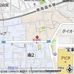 静岡県島田市宝来町3-27周辺の地図