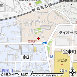 静岡県島田市宝来町3-17周辺の地図