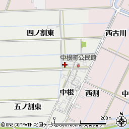 愛知県西尾市中根町中根30周辺の地図