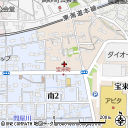 静岡県島田市宝来町3周辺の地図