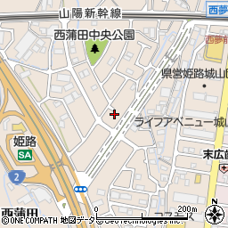兵庫県姫路市広畑区西蒲田1617周辺の地図