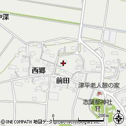 愛知県西尾市吉良町津平前田48周辺の地図
