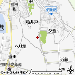 愛知県常滑市小鈴谷周辺の地図