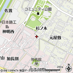 愛知県西尾市吉良町下横須賀西下河原20-4周辺の地図