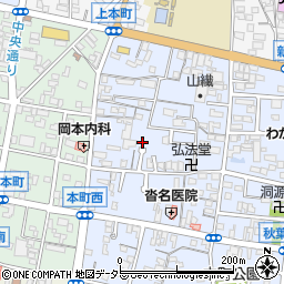 愛知県蒲郡市本町周辺の地図