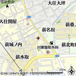 京都府京田辺市薪水取71周辺の地図