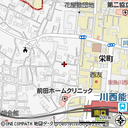 兵庫県川西市花屋敷1丁目3-21周辺の地図