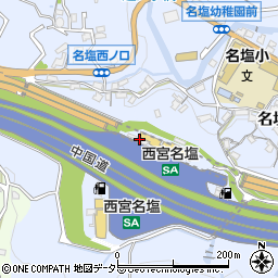 兵庫県西宮市塩瀬町名塩1227周辺の地図