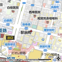 個室居酒屋 一之蔵 姫路本店周辺の地図