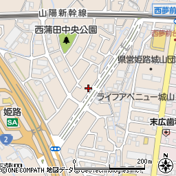 兵庫県姫路市広畑区西蒲田1612周辺の地図