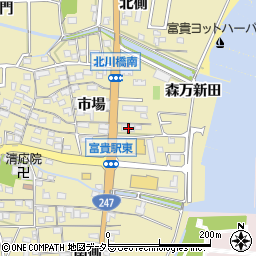 愛知県知多郡武豊町冨貴市場11周辺の地図