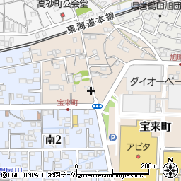 静岡県島田市宝来町3-16周辺の地図
