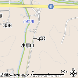 愛知県幸田町（額田郡）深溝（一ノ沢）周辺の地図