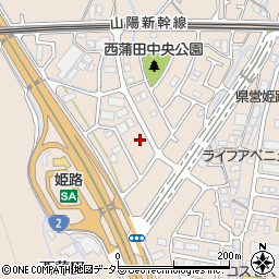 兵庫県姫路市広畑区西蒲田1667周辺の地図