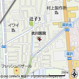 衣川医院周辺の地図