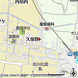 京都府城陽市奈島久保野14周辺の地図
