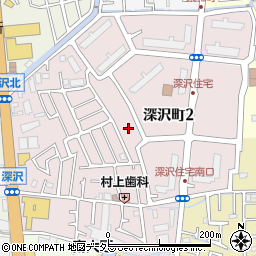 大阪府高槻市深沢町周辺の地図