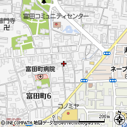 富田町６丁目テラスハウス周辺の地図