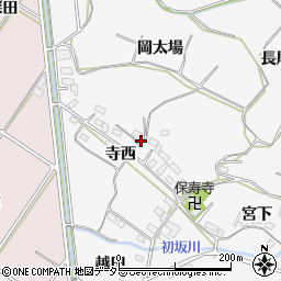 愛知県豊橋市石巻小野田町寺西周辺の地図