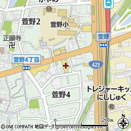 大阪トヨペット箕面かやの店周辺の地図