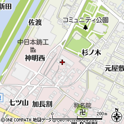 愛知県西尾市吉良町下横須賀西下河原14-1周辺の地図