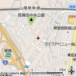 兵庫県姫路市広畑区西蒲田1619周辺の地図