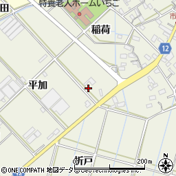 愛知県西尾市市子町稲荷95周辺の地図