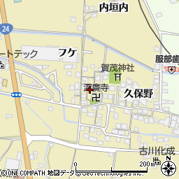 京都府城陽市奈島久保野84周辺の地図
