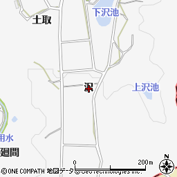 愛知県常滑市小鈴谷沢周辺の地図