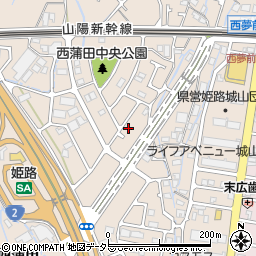 兵庫県姫路市広畑区西蒲田1620周辺の地図