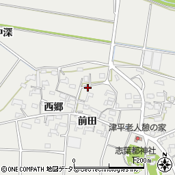 愛知県西尾市吉良町津平前田87周辺の地図