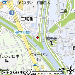 田中大橋周辺の地図