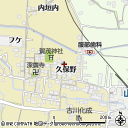 京都府城陽市奈島久保野11周辺の地図