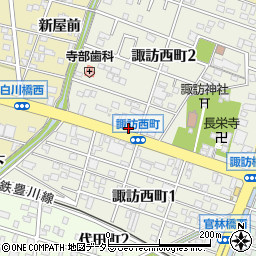 ジョリーパスタ豊川店周辺の地図