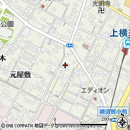 愛知県西尾市吉良町上横須賀五反田8-3周辺の地図