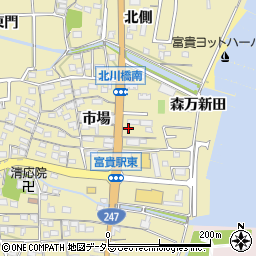 愛知県知多郡武豊町冨貴市場10周辺の地図