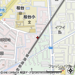 大阪府高槻市登町59周辺の地図