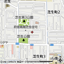 大阪府高槻市芝生町2丁目35周辺の地図