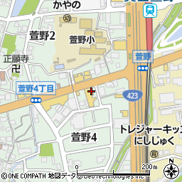 大阪トヨペット　箕面かやの店周辺の地図
