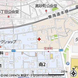 静岡県島田市宝来町2-37周辺の地図