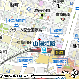 兵庫県姫路市南町14周辺の地図