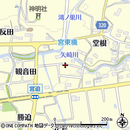 愛知県西尾市吉良町宮迫周辺の地図