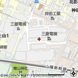 三菱電機周辺の地図