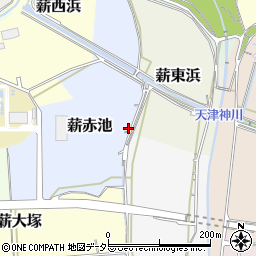 京都府京田辺市薪赤池52周辺の地図