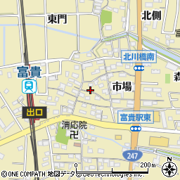 愛知県知多郡武豊町冨貴市場62周辺の地図