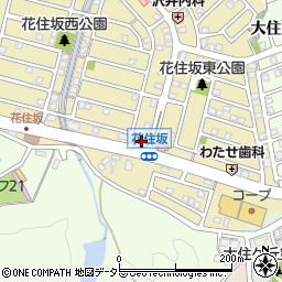 みやび個別指導学院京田辺花住坂校周辺の地図