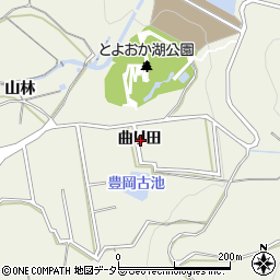 愛知県蒲郡市豊岡町曲り田周辺の地図
