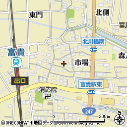 愛知県知多郡武豊町冨貴市場68周辺の地図