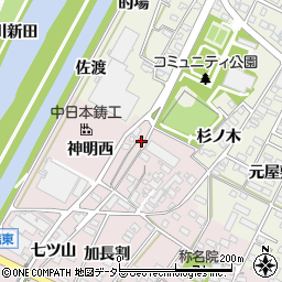 愛知県西尾市吉良町下横須賀西下河原2周辺の地図