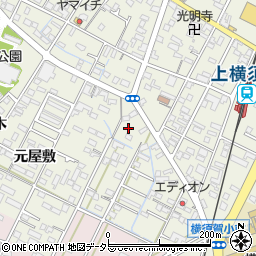 愛知県西尾市吉良町上横須賀五反田2周辺の地図